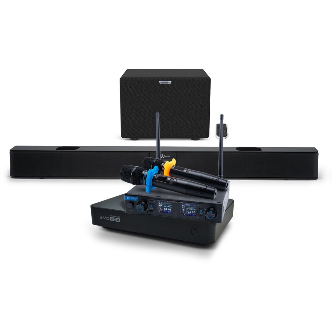 Hi-End караоке-система EVOBOX Premium + EvoSoundBar (саундбар с караоке) в Ельце