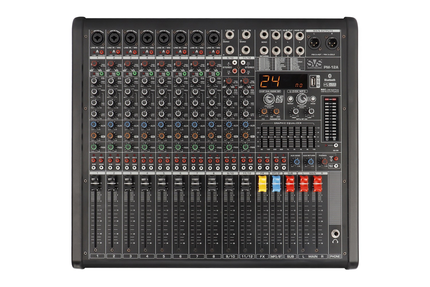 SVS Audiotechnik mixers PM-12A Активный аналоговый микшерный пульт, 12-канальный в Ельце